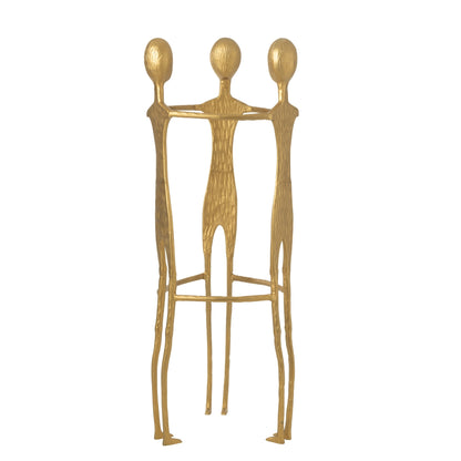 Figura 3 Uomo Acciaio Inox Oro H150cm J-Line