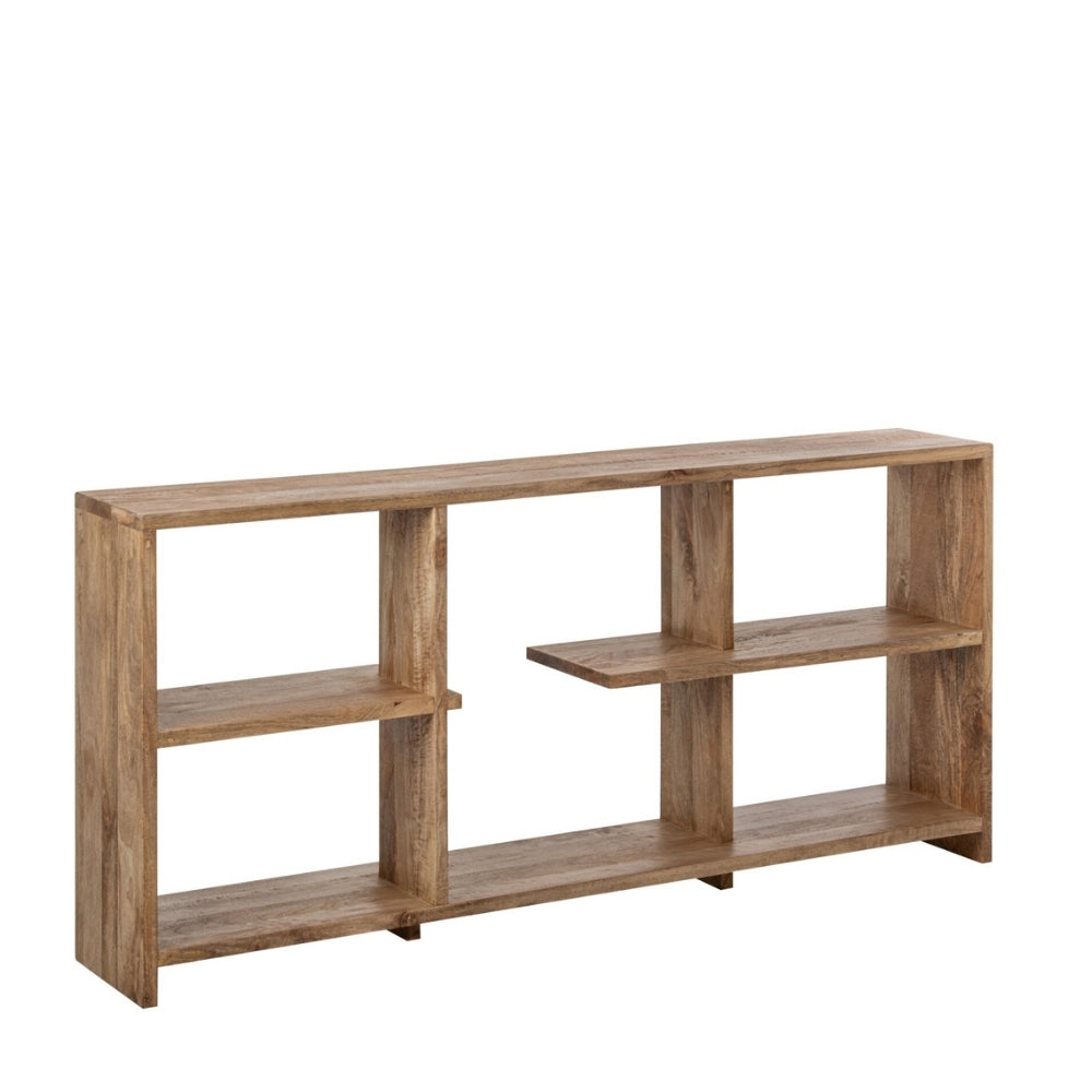 Libreria in legno di mango naturale J-Line