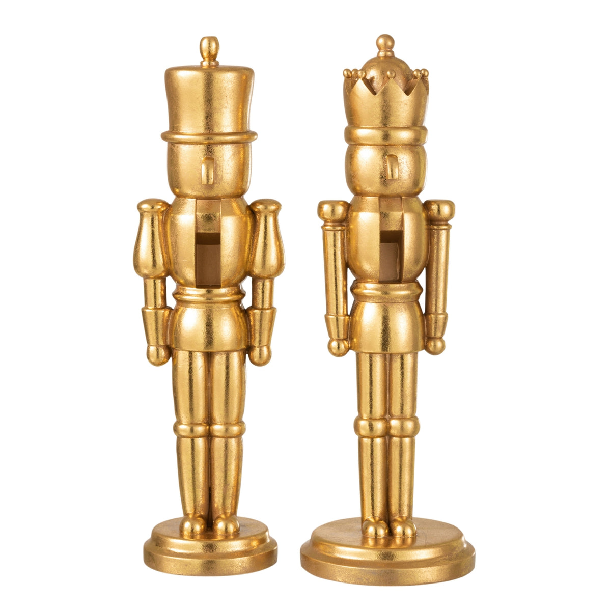 Schiaccianoci oro grande 47 cm J-Line set di 2 J-Line