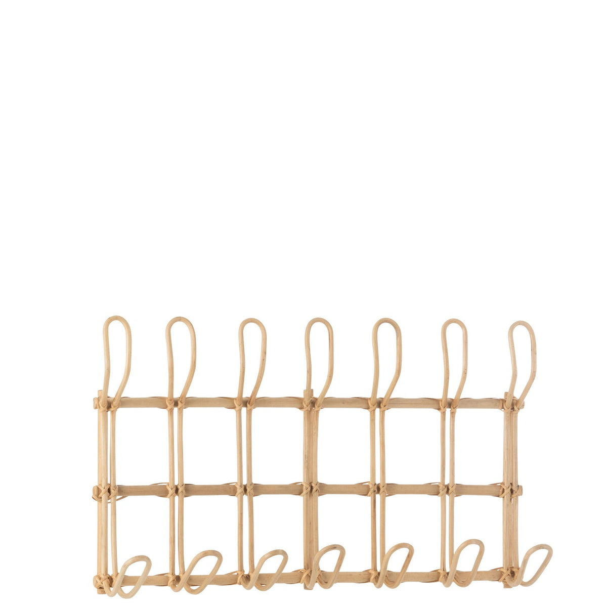 Appendiabiti Ellen 6 Ganci Rattan Naturale J-Line
