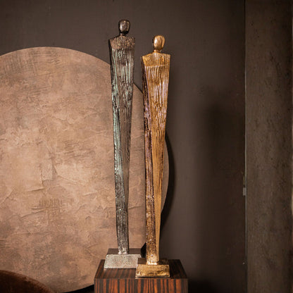 Symon Scultura in alluminio Gunmetal Small PTMD