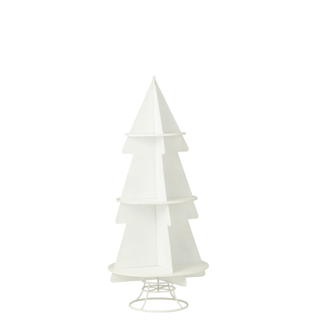Espositore per albero di Natale in metallo bianco medio J-Line