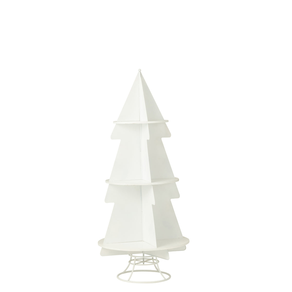 Espositore per albero di Natale in metallo bianco medio J-Line