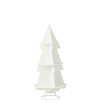 Espositore per albero di Natale in metallo bianco medio J-Line