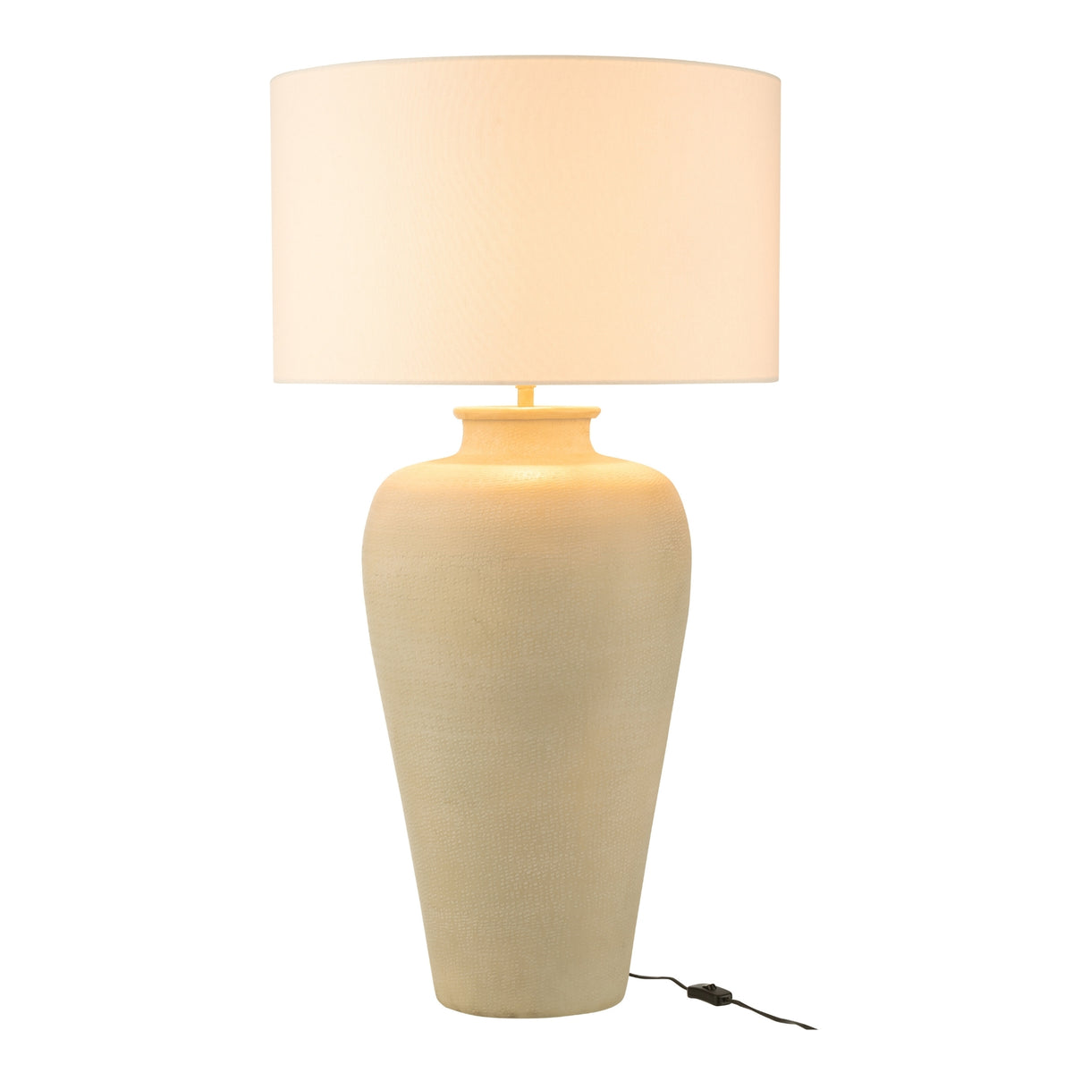Lampada da tavolo Cilindro Alluminio Ecru J-Line