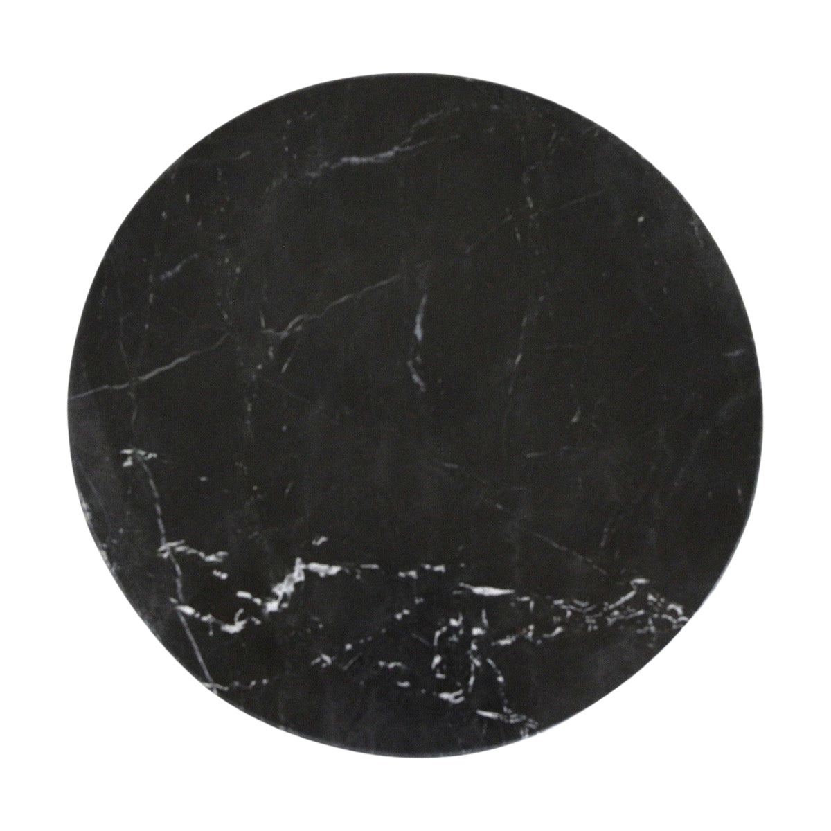 Tavolino Lampung Marmo Nero Ø40x50 cm Raw Materials