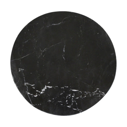 Tavolino Lampung Marmo Nero Ø40x50 cm Raw Materials
