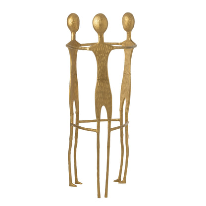 Figura 3 Uomo Acciaio Inox Oro H150cm J-Line