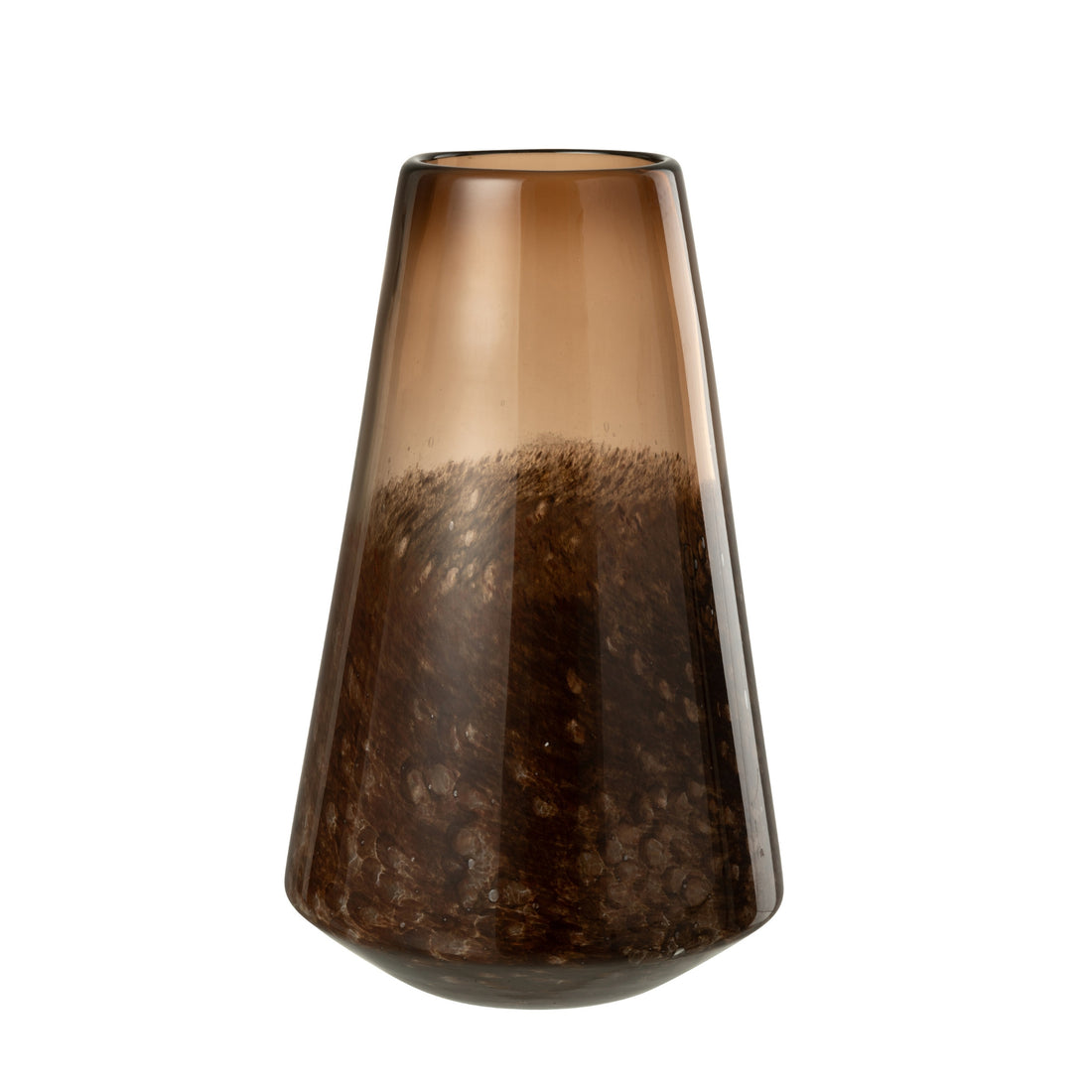 Vaso in vetro marrone scuro Cone Large J-Line