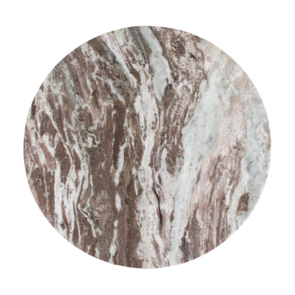 Tavolino in marmo rotondo marrone Raw Materials