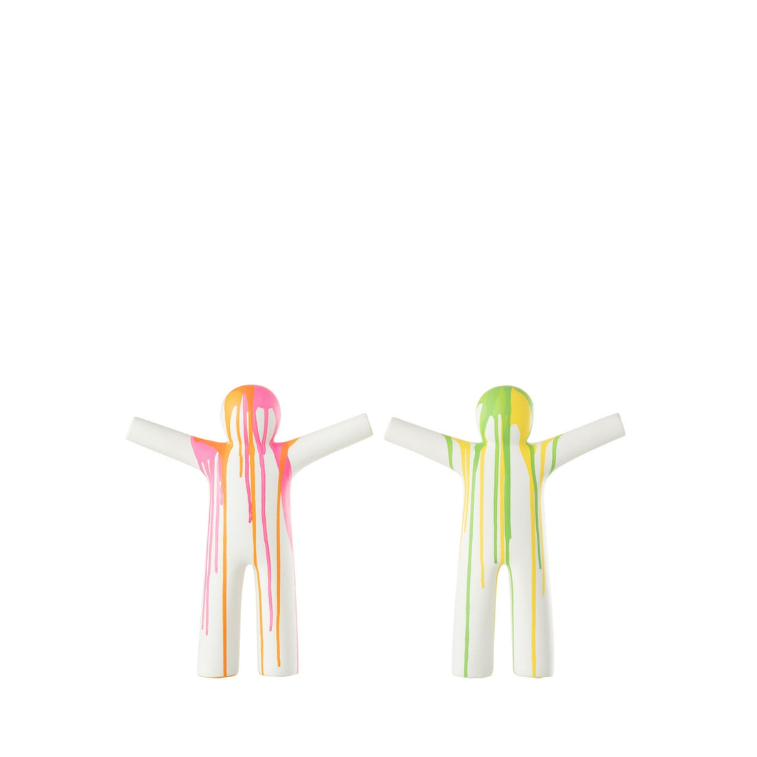 Set di 2 statuine dipinte P’tit Maurice Multicolor Small J-Line