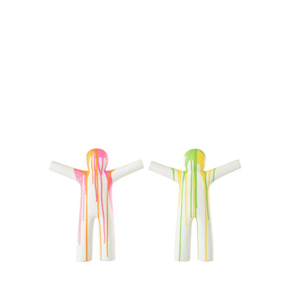 Set di 2 statuine dipinte P’tit Maurice Multicolor Small J-Line
