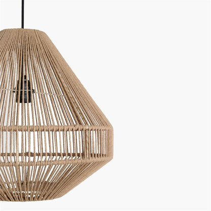 Lampada a sospensione Linea Diamond Cavo Naturale Medio Ø44cm Raw Materials