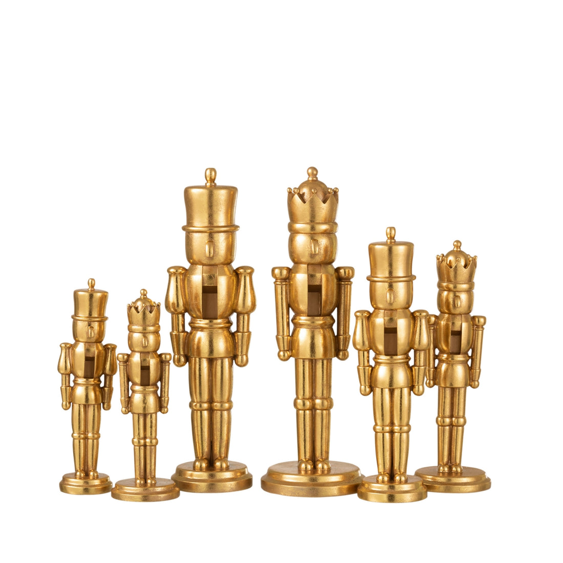 Schiaccianoci oro grande 47 cm J-Line set di 2 J-Line