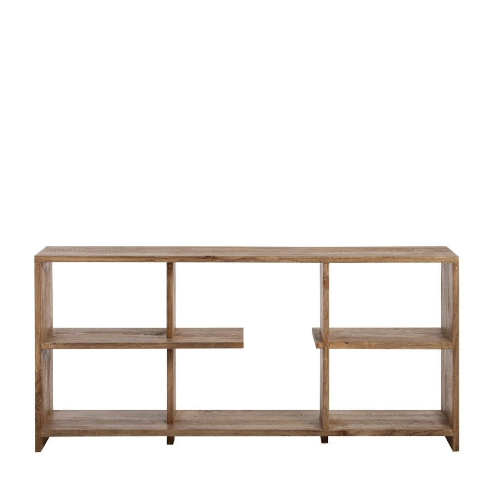 Libreria in legno di mango naturale J-Line