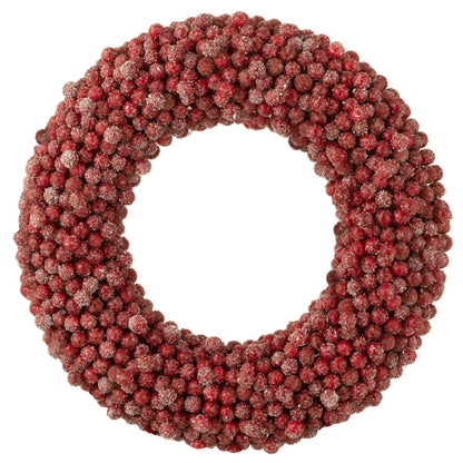 Ghirlanda Rotonda Bacche di Plastica Rosse Large Ø45cm J-Line