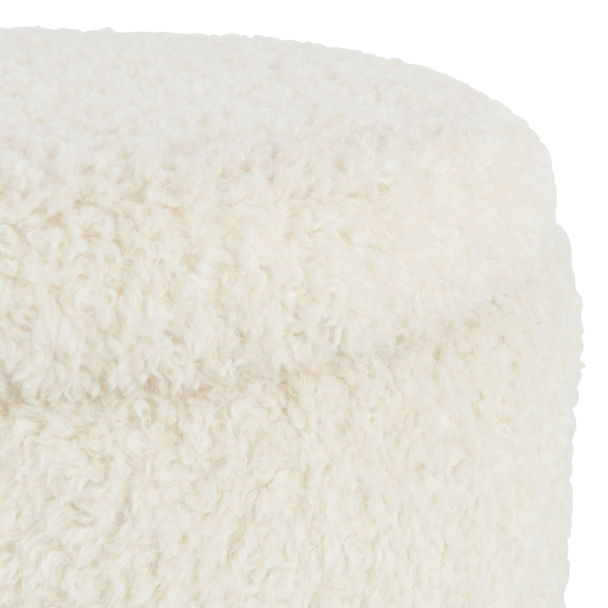 Pouf Contenitore Teddy Poliestere Bianco J-Line