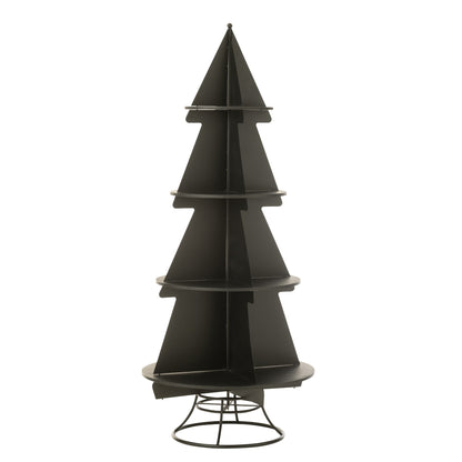 Espositore per albero di Natale in metallo nero Large J-Line