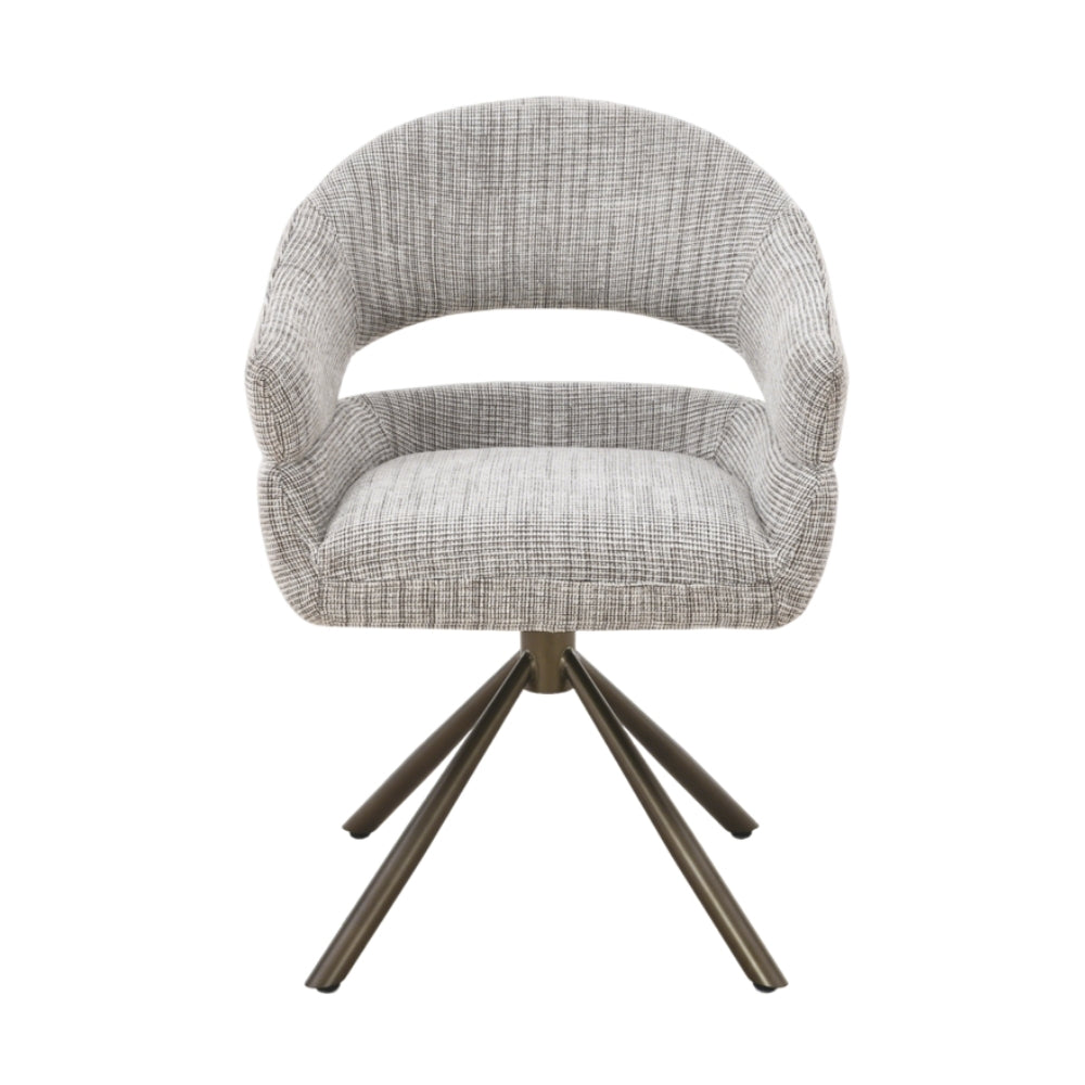 MUST Living Sedia da pranzo girevole Clooney Beige