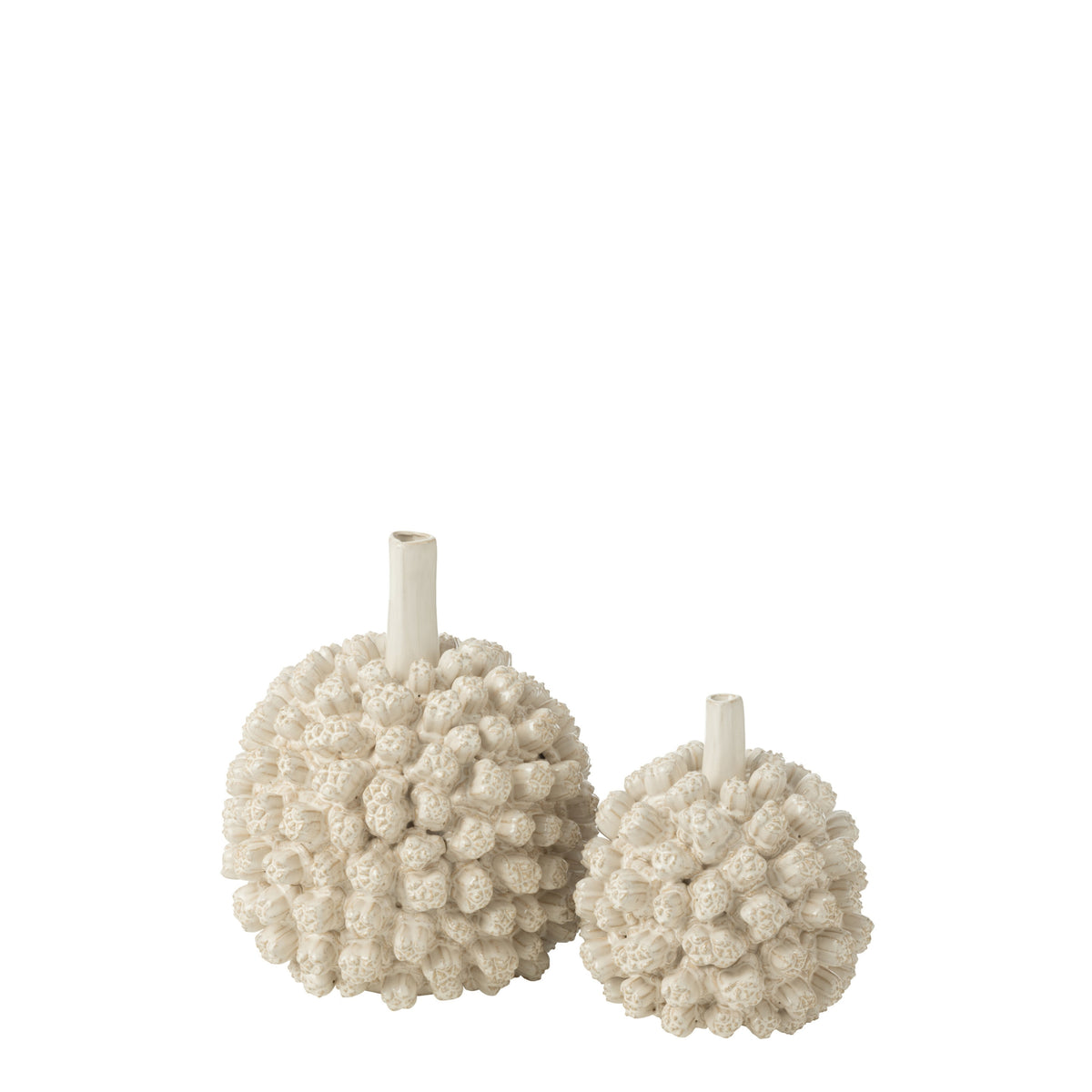 Set di 2 vasi Saki in ceramica bianca J-Line
