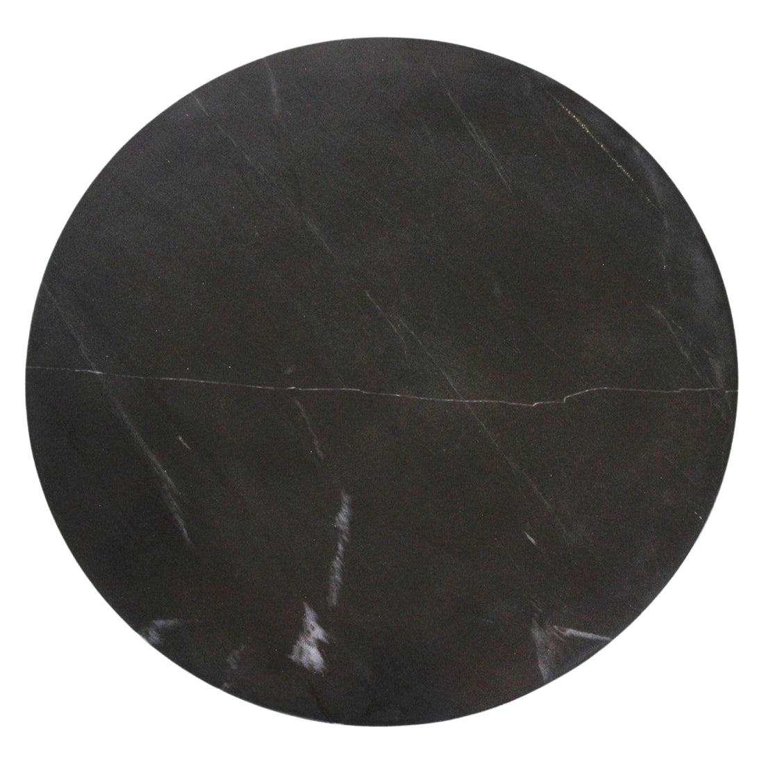 Tavolino in marmo rotondo nero Raw Materials