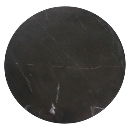 Tavolino in marmo rotondo nero Raw Materials