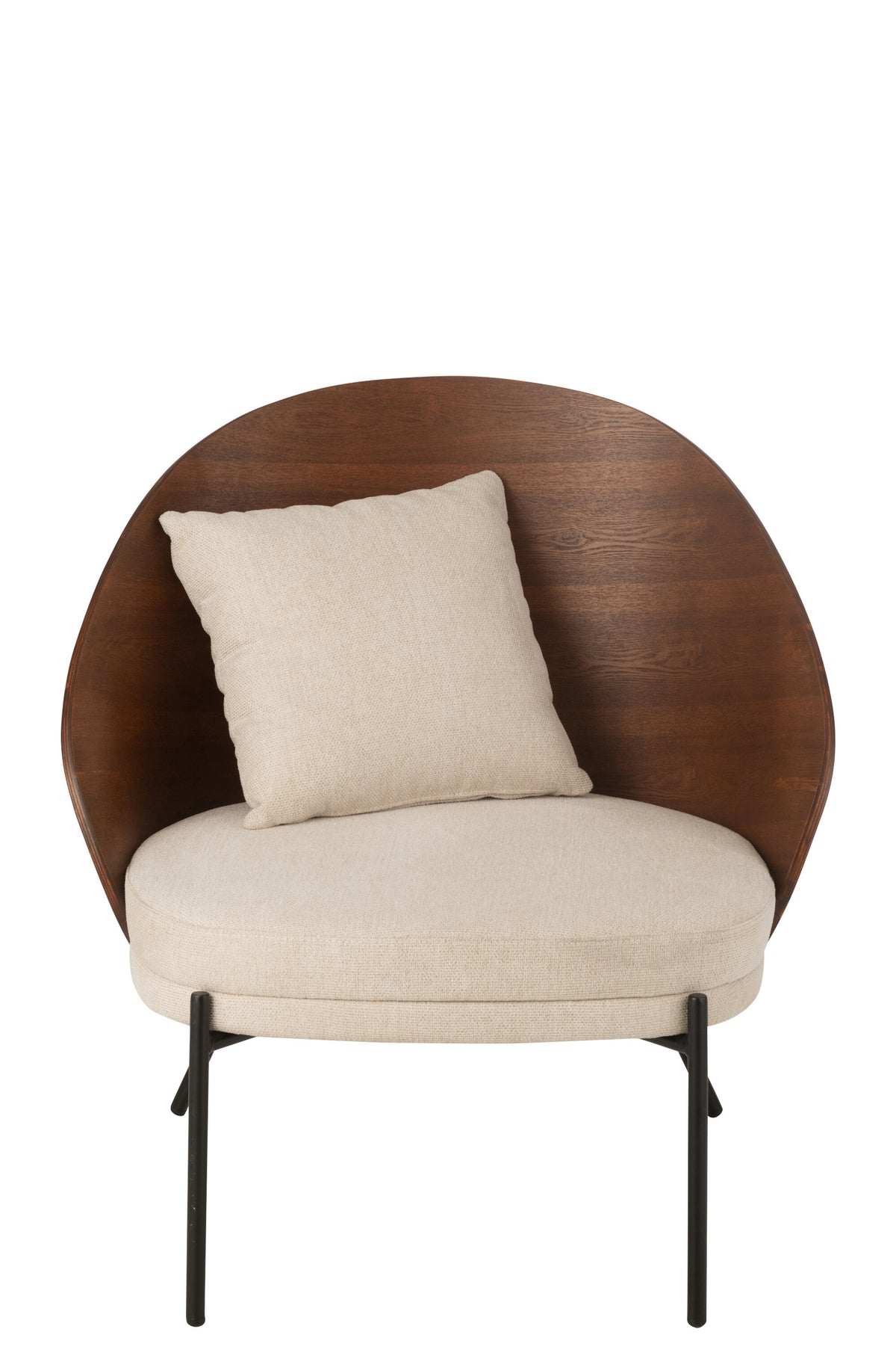 Poltrona relax Lone Multiplex/Metallo Marrone/Beige J-Line