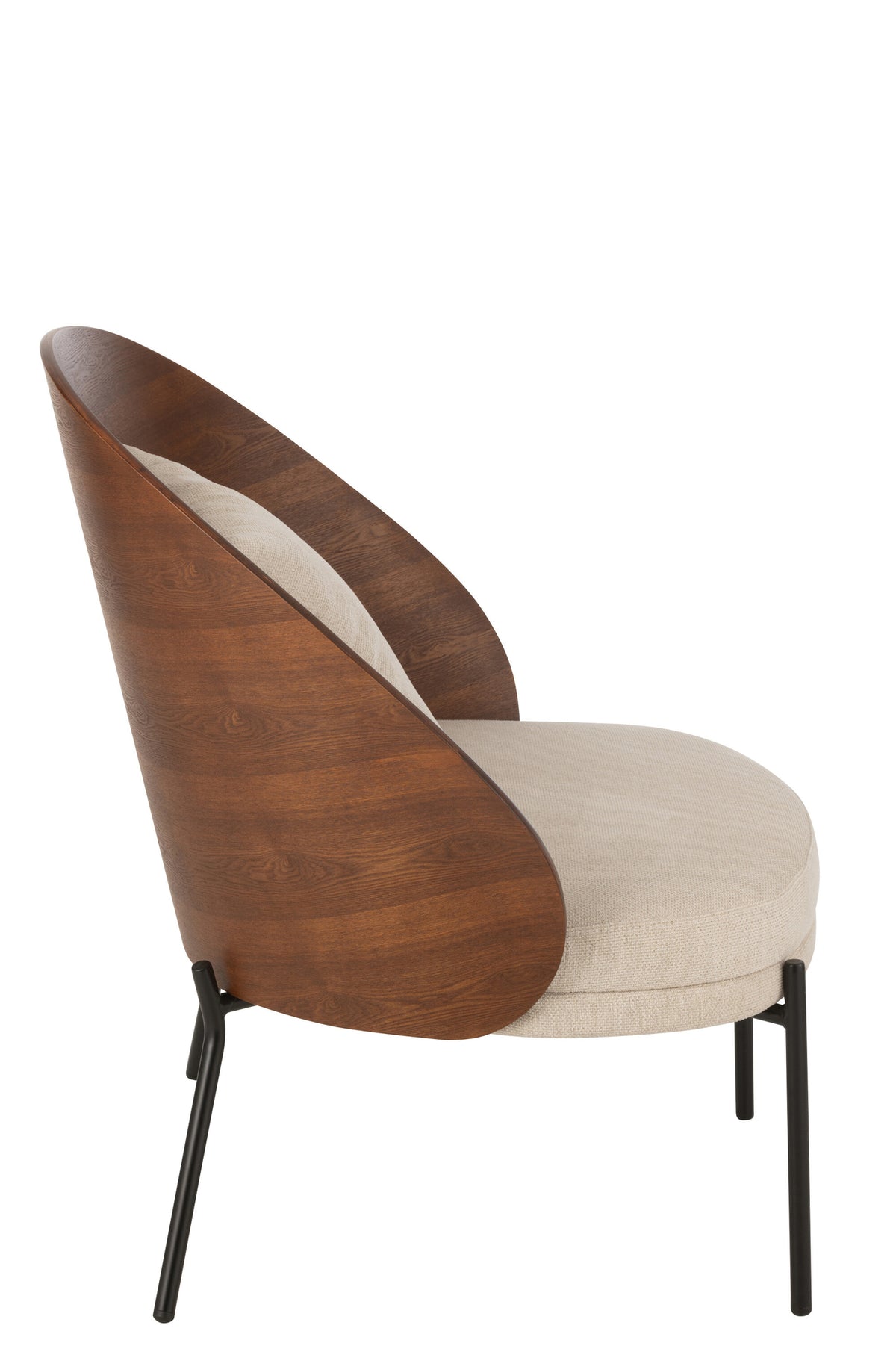 Poltrona relax Lone Multiplex/Metallo Marrone/Beige J-Line