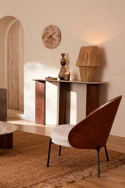 Poltrona relax Lone Multiplex/Metallo Marrone/Beige J-Line