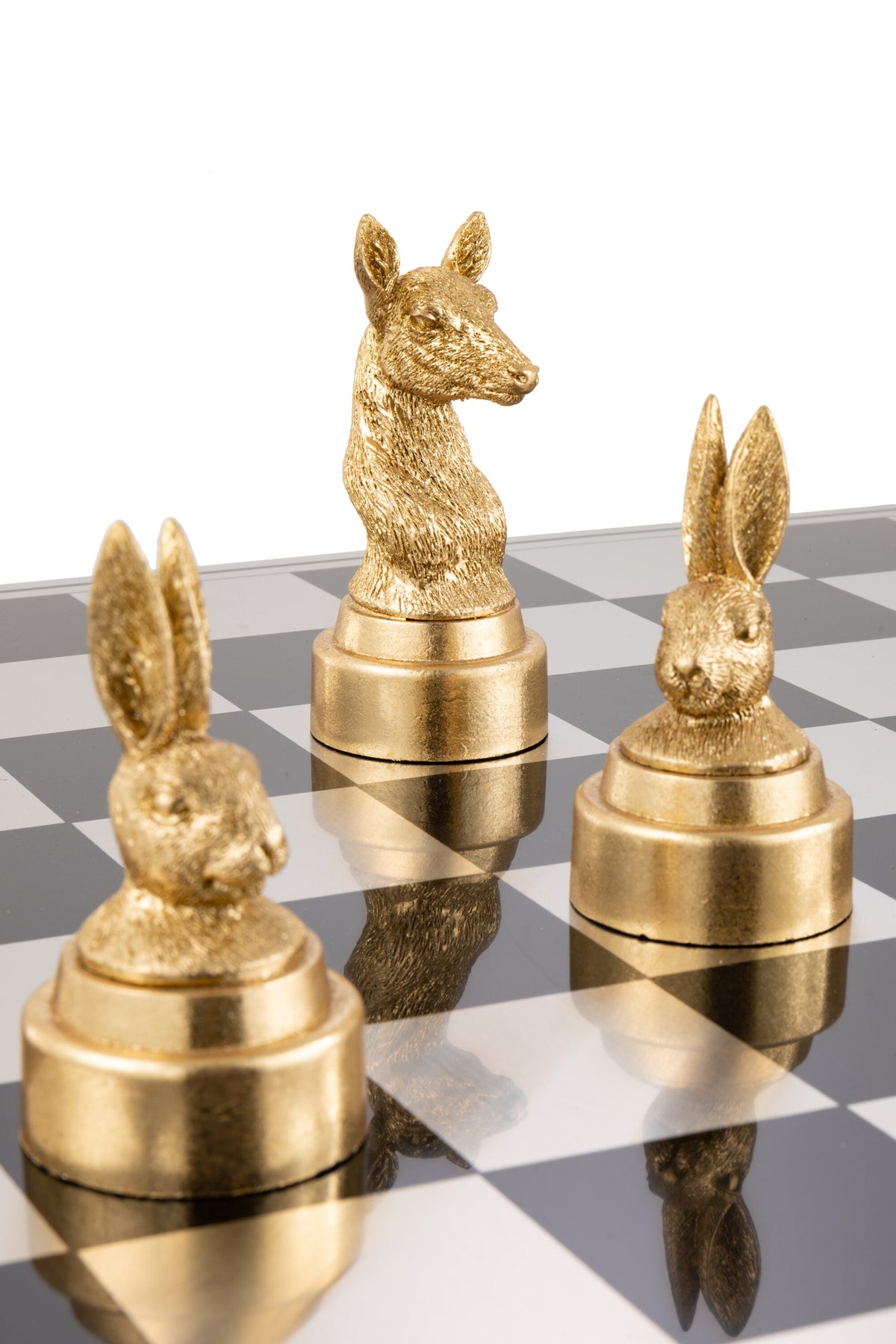 Set di scacchi Animali in poliresina misto J-Line