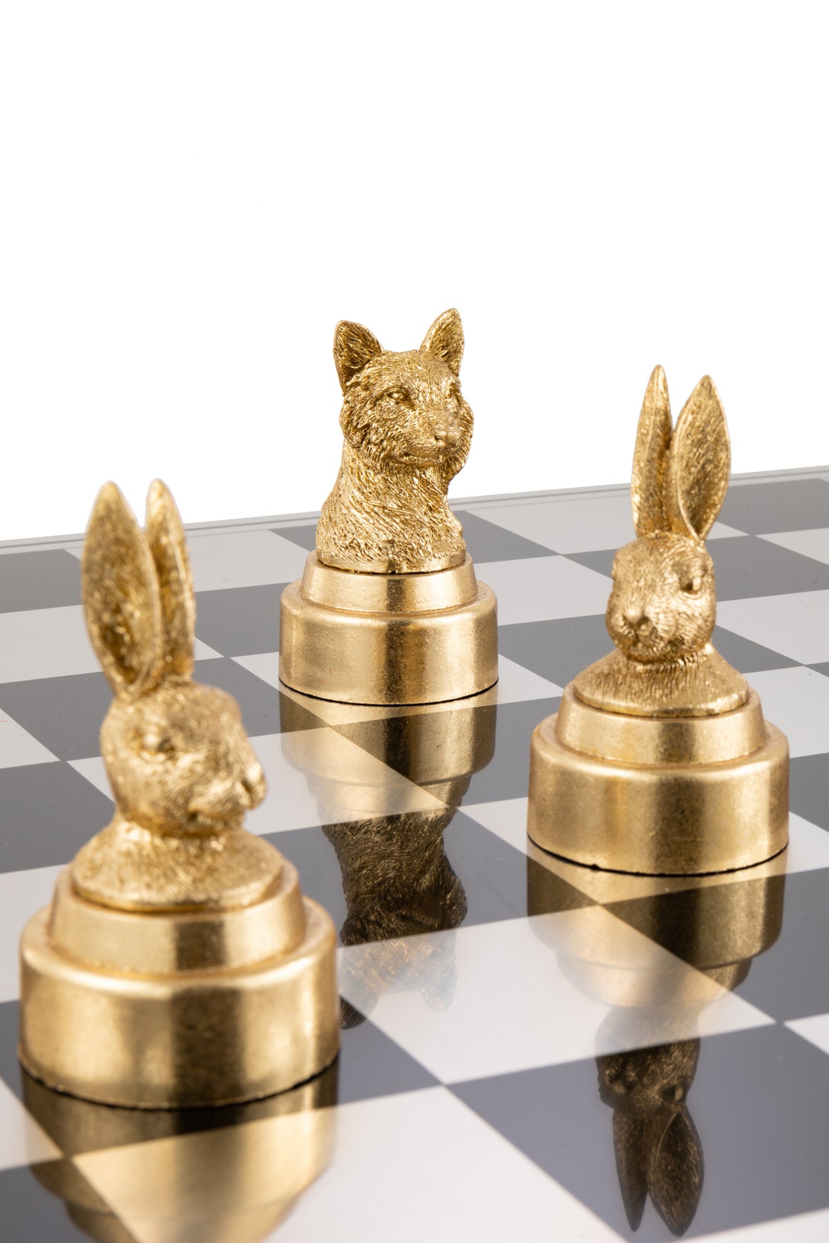 Set di scacchi Animali in poliresina misto J-Line