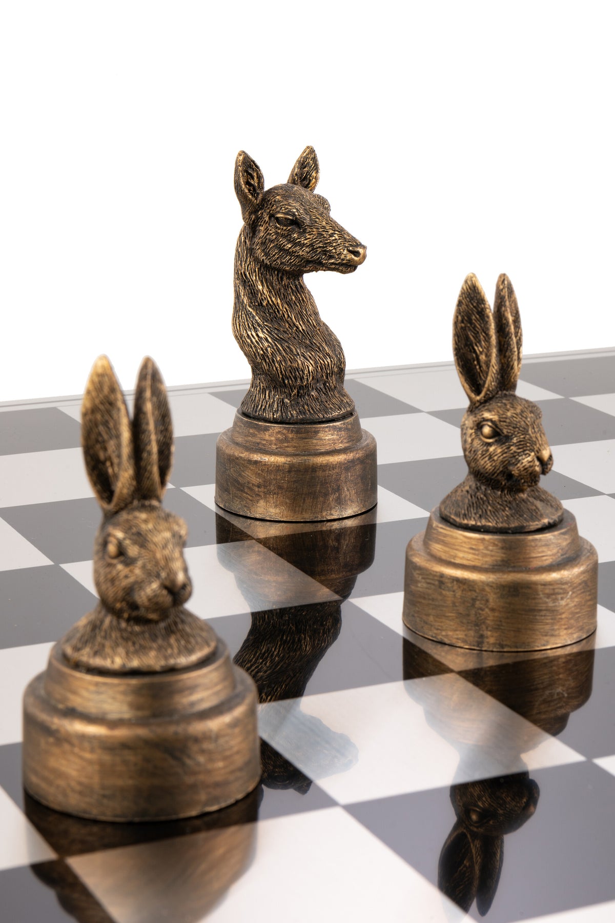 Set di scacchi Animali in poliresina misto J-Line