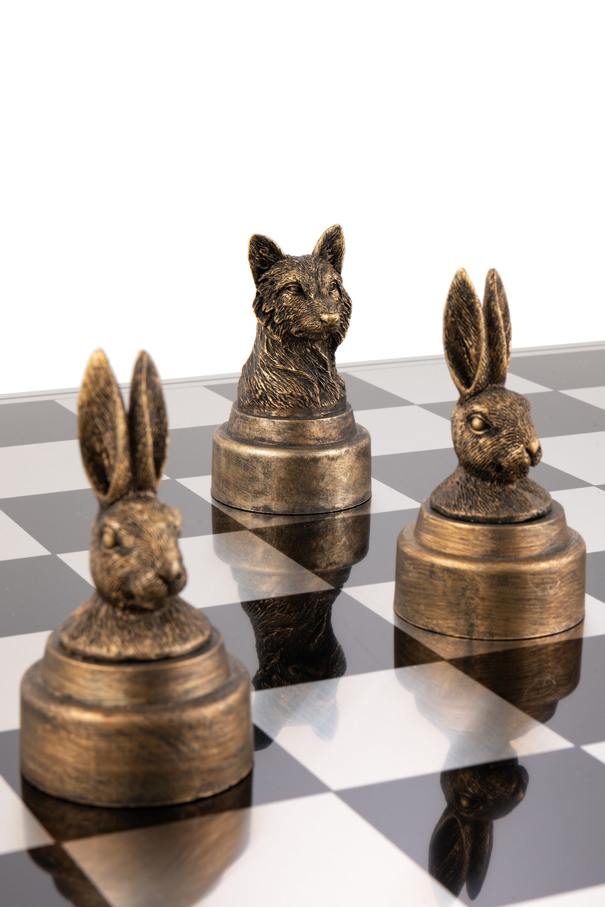 Set di scacchi Animali in poliresina misto J-Line