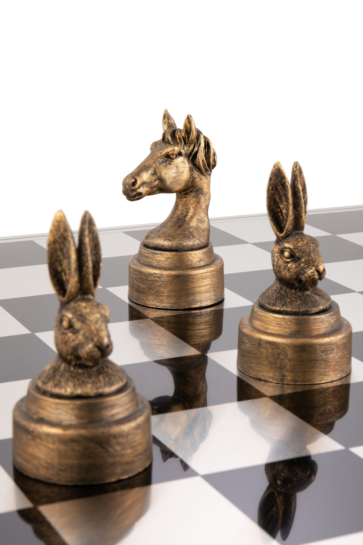 Set di scacchi Animali in poliresina misto J-Line