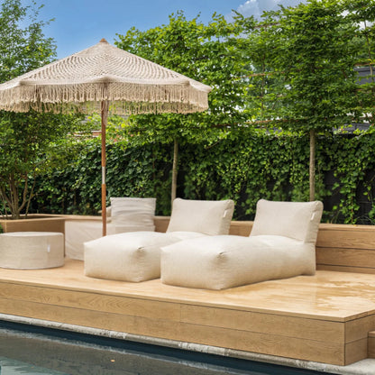 Sedia extra lunga Boho beige - Laui Lounge™