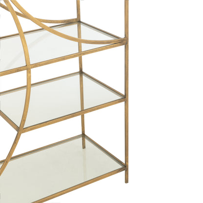 Scaffale Nar in ferro oro J-Line