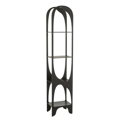 Scaffale Vyr in ferro nero a linea J