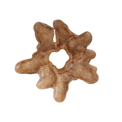 Decorazione da parete in teak Peony XL Raw Materials