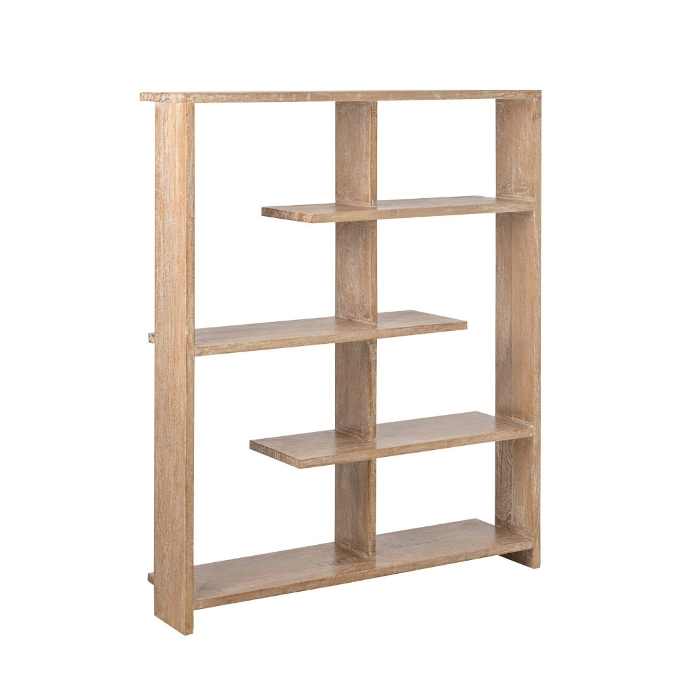 Libreria in legno di mango bianco sporco J-Line