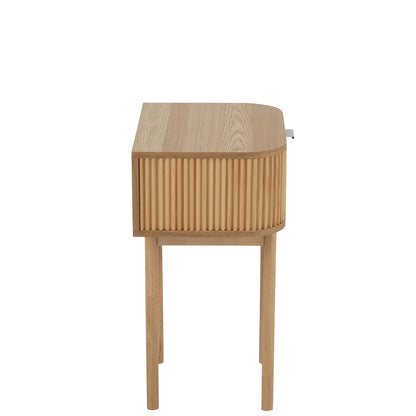 Comodino Rotondo MDF/Legno di Abete Naturale J-Line