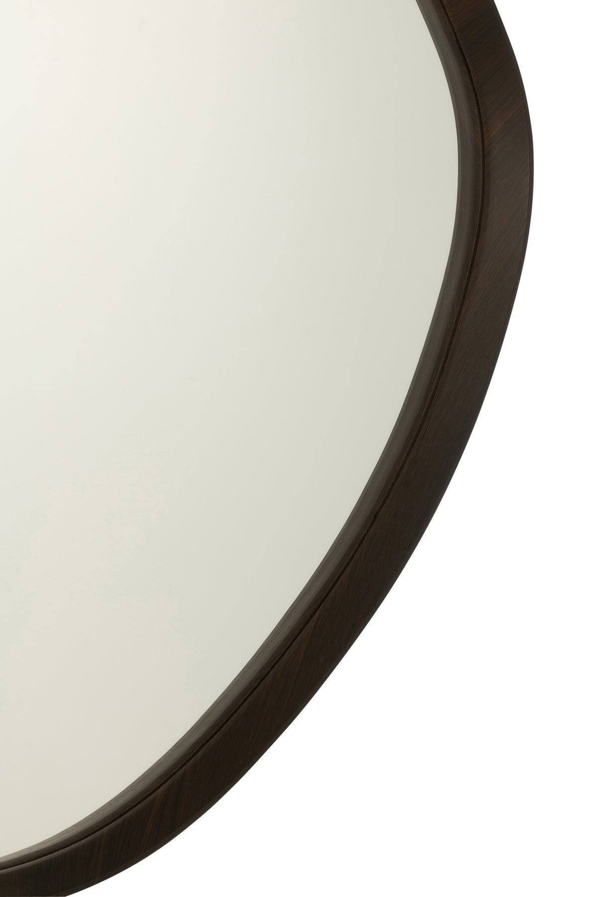 Specchio da parete Astratto Specchio/Mdf Marrone scuro Large