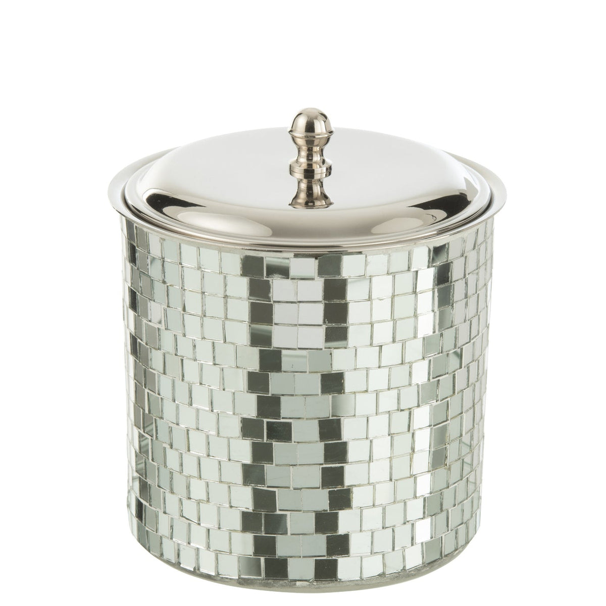 Secchio ghiaccio Mosaico Acciaio Inox Argento  J-Line