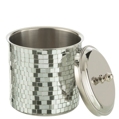 Secchio ghiaccio Mosaico Acciaio Inox Argento  J-Line