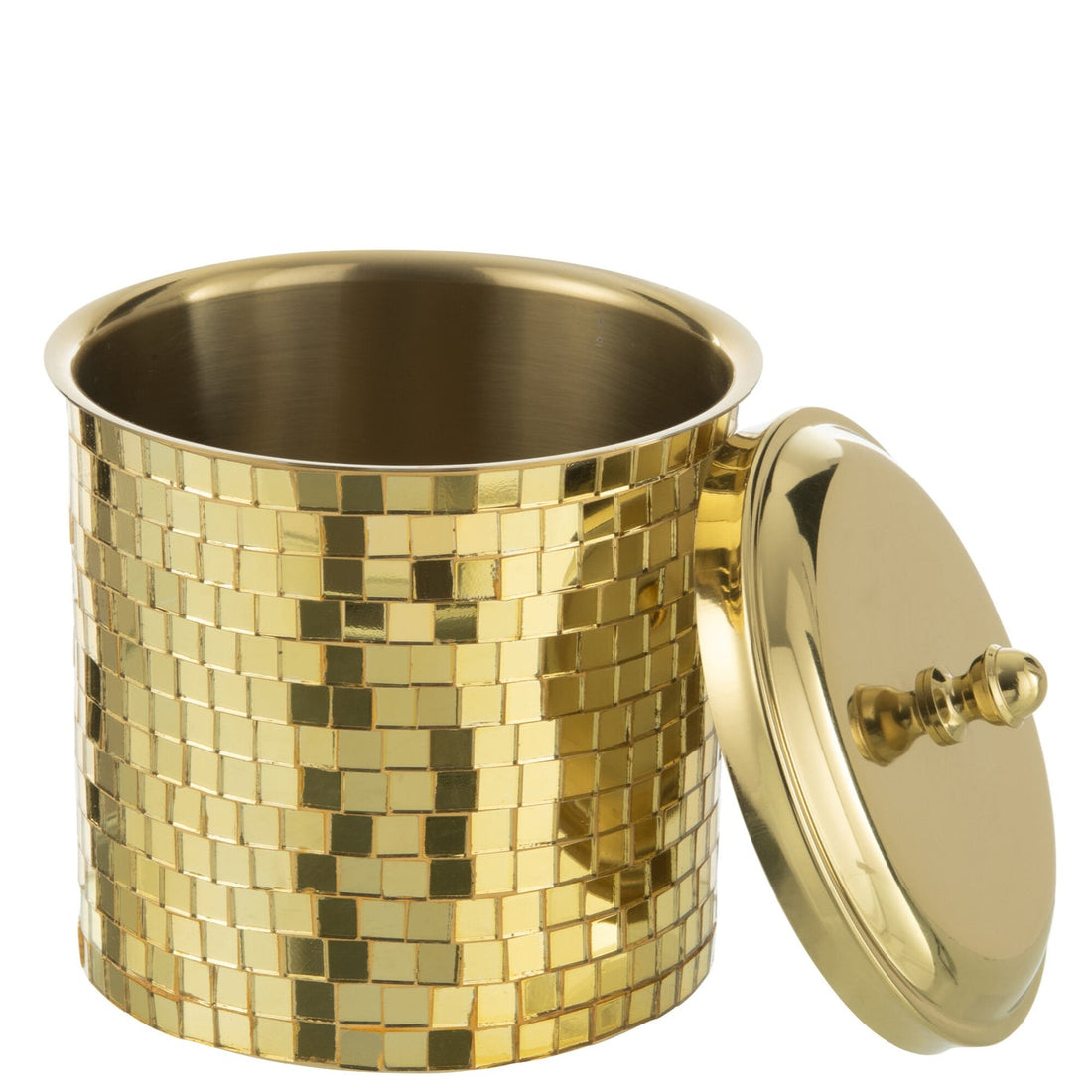 Secchio ghiaccio Mosaico Acciaio Inox Oro J-Line