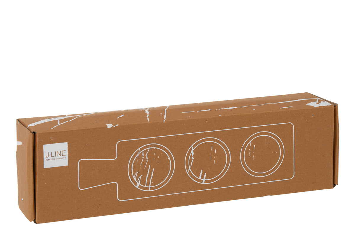 Set di spezie in marmo naturale/beige J-Line