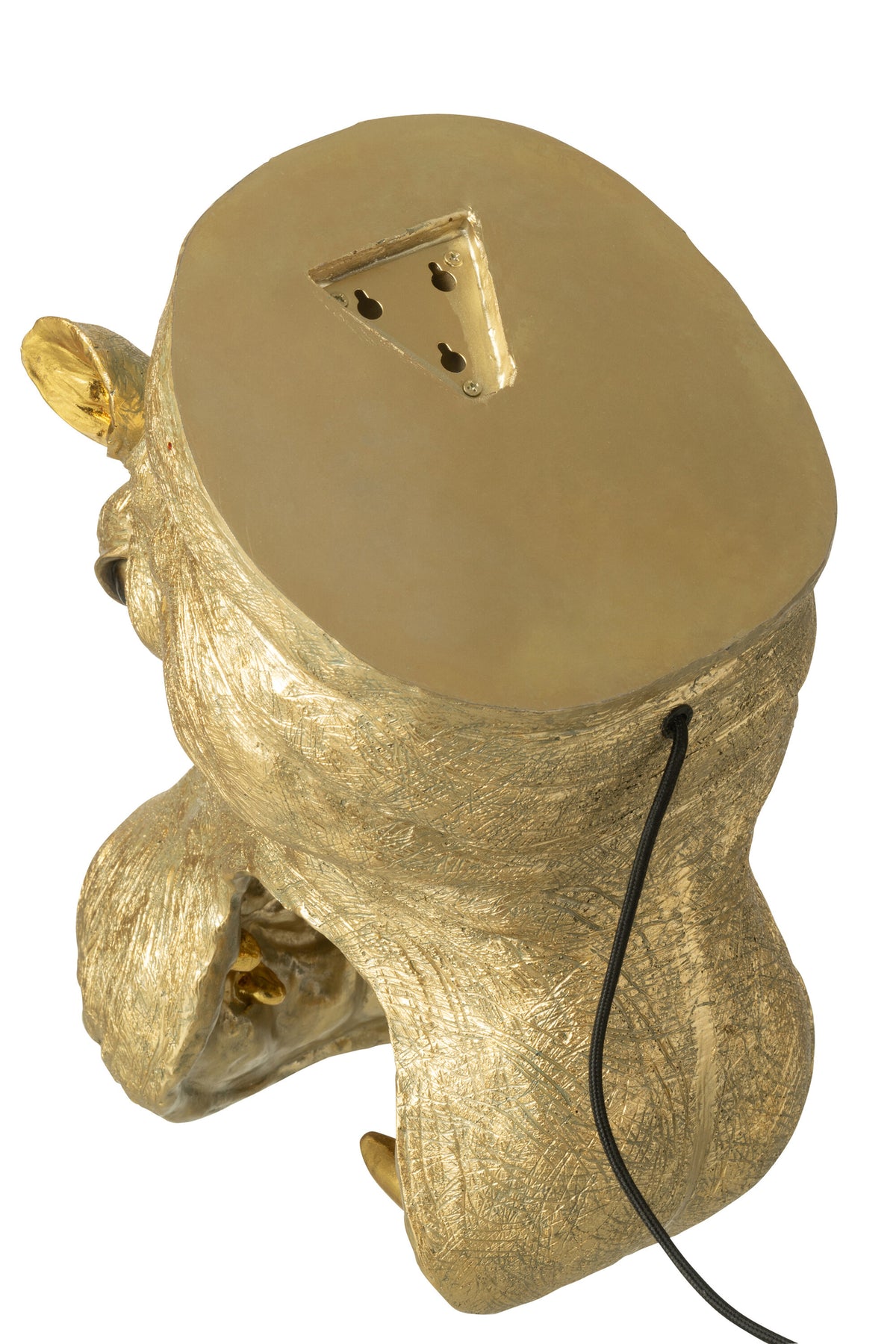 Applique Testa di Ippopotamo in Resina Color Oro J-Line