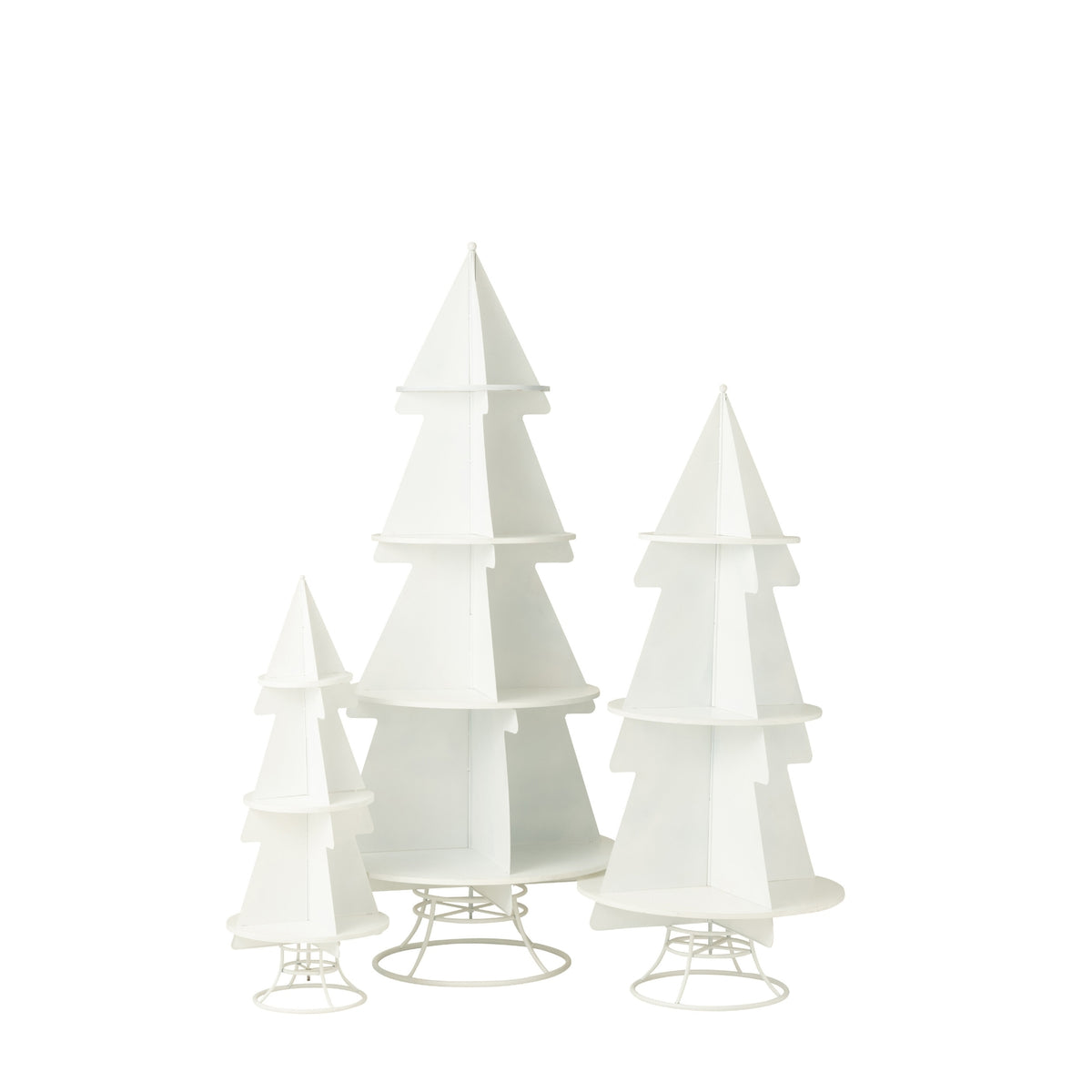 Albero di Natale Display Metallo Bianco Piccolo J-Line