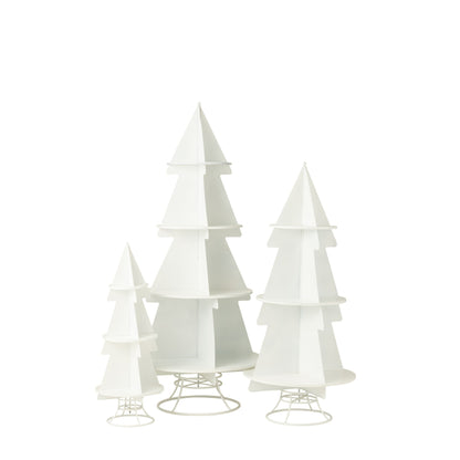 Albero di Natale Display Metallo Bianco Piccolo J-Line