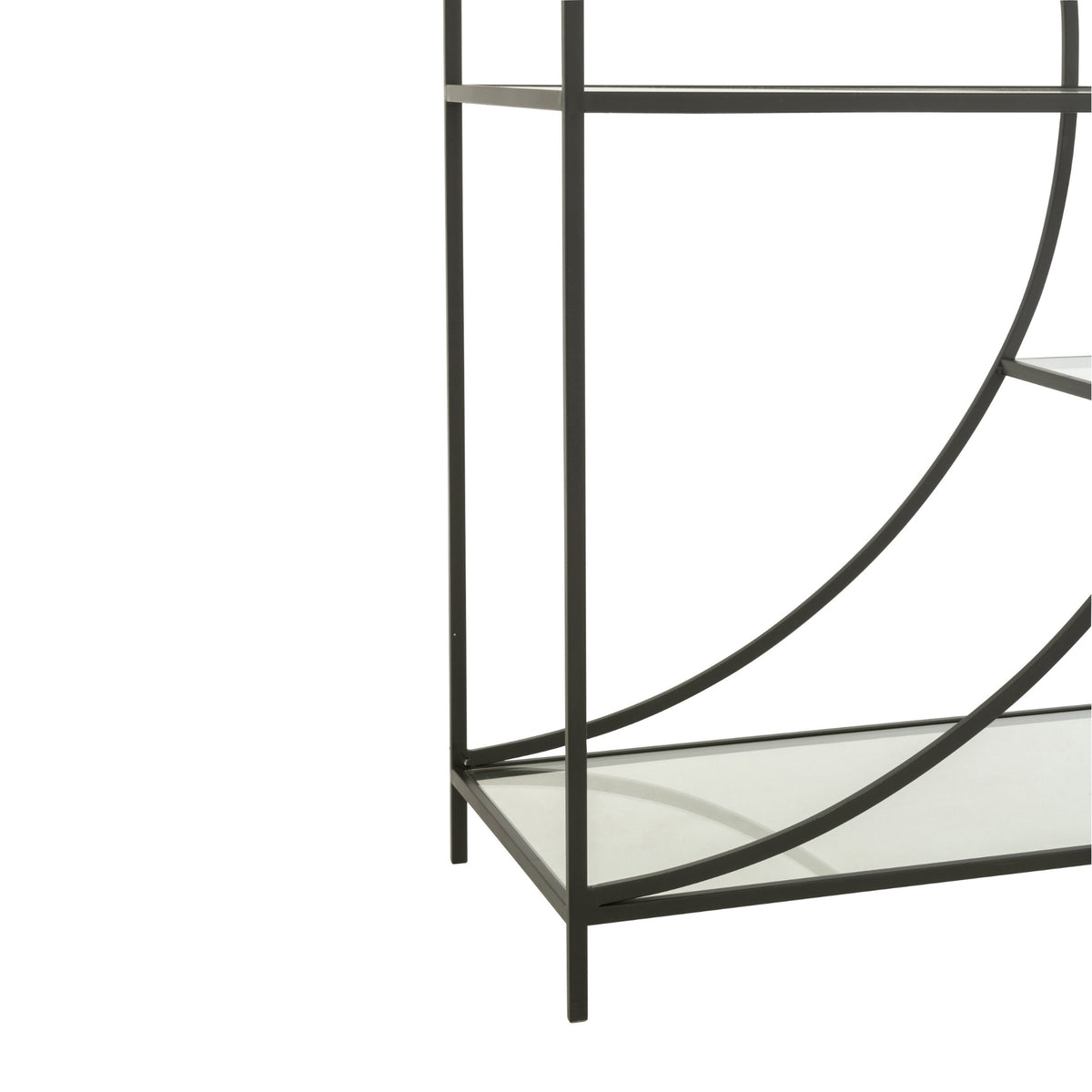Scaffale Nyr in ferro nero a linea J