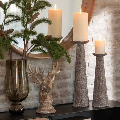 Set di 2 candelabri marroni J-Line